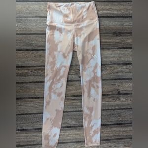 RVCA Leggings Size Small White/Pink Blush Tie-dye